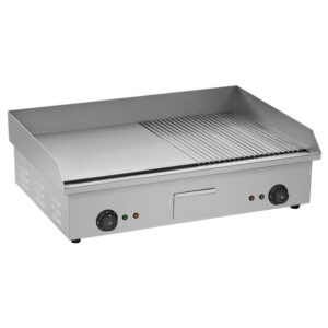 Πλατώ ψησίματος ηλεκτρικό διπλό ρίγα-λείο LP-822B