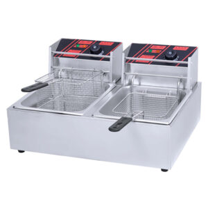 Επαγγελματική Φριτέζα Διπλή Ηλεκτρική 6+6Lt - 5Kw ZL-82