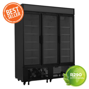 Ψυγείο Αναψυκτικών Συντήρησης Με 3 Ανοιγόμενες Πόρτες LP-1600 BLACK