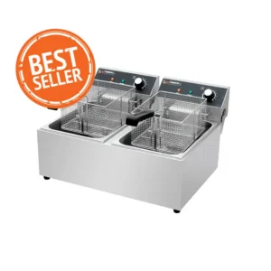 Φριτέζα Ηλεκτρική Τριφασική Διπλή 11+11L(380V) LPM-11L-2 /EF-11L-2